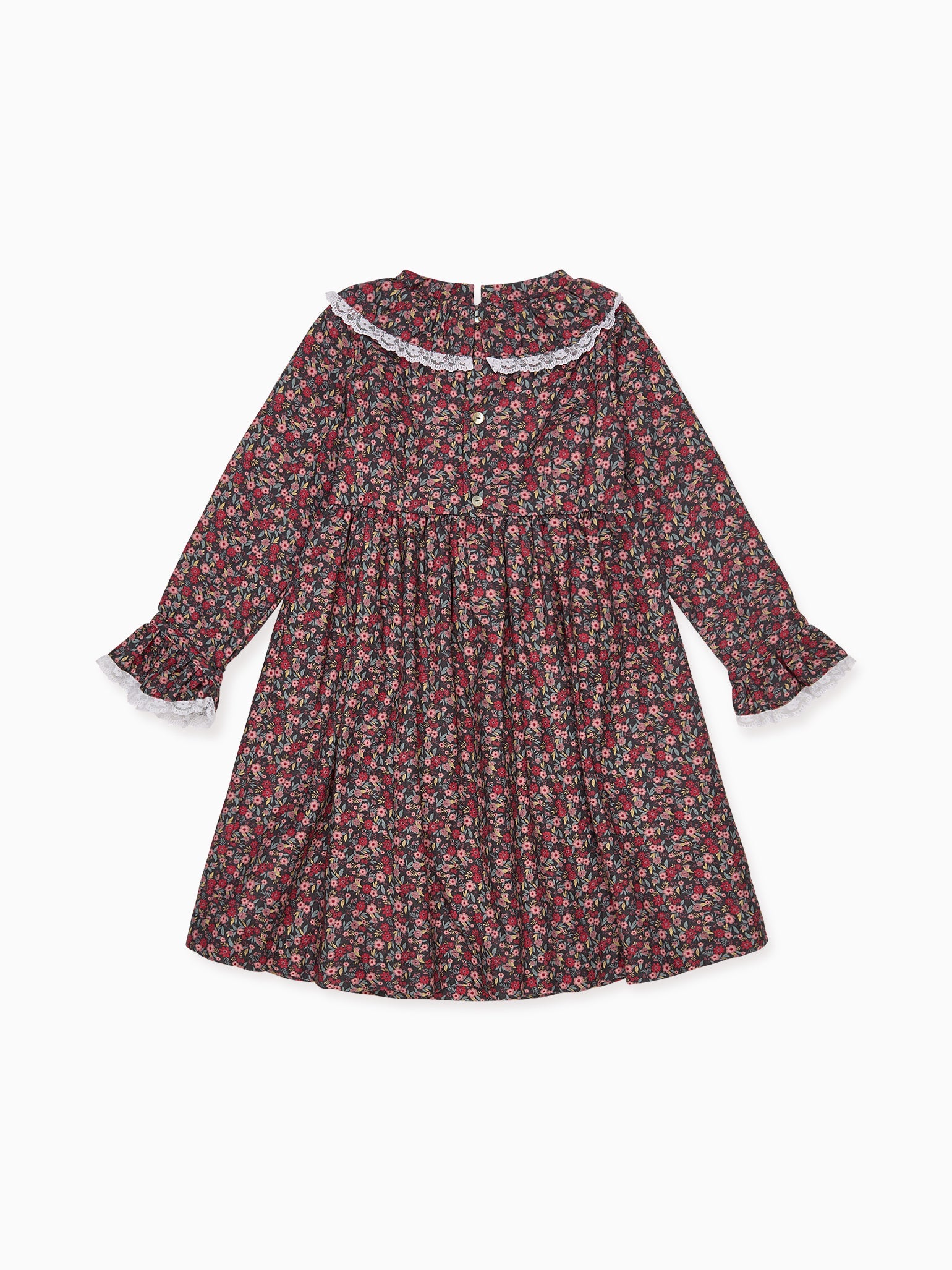 Navy Floral Camile Girl Dress