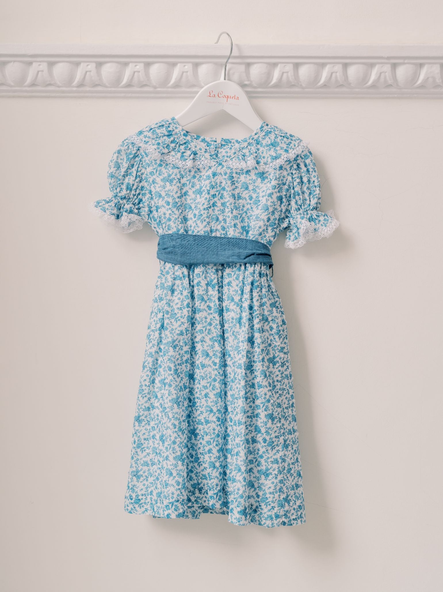 Blue Floral Catalina Girl Dress