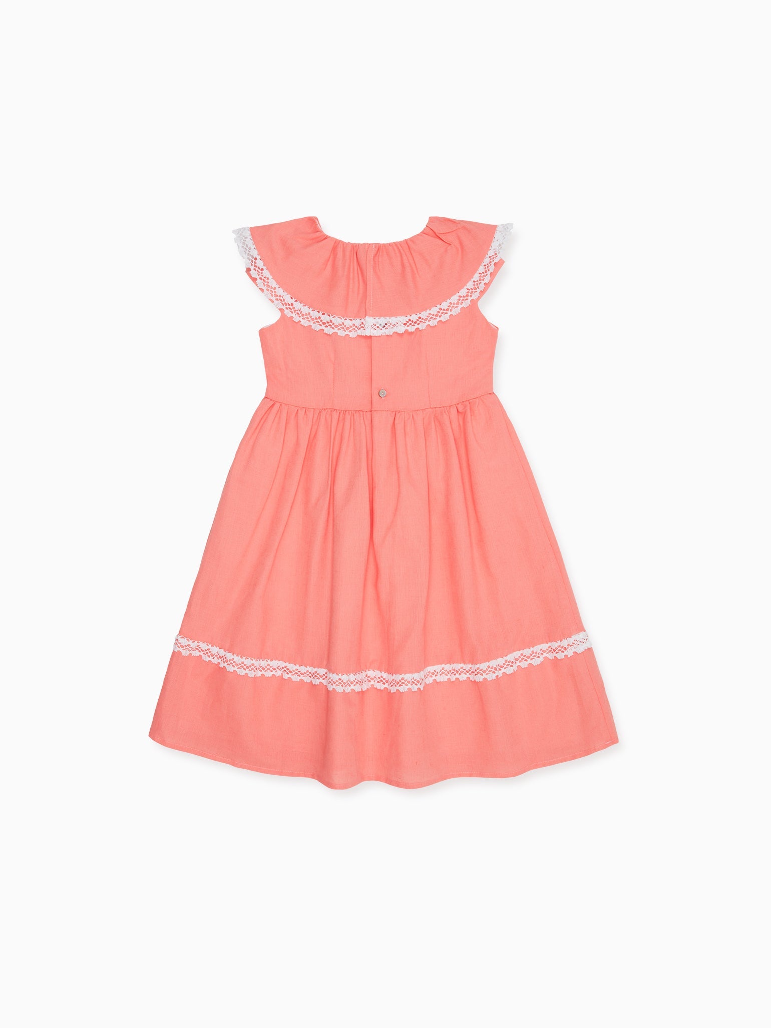 Coral Celestia Girl Fit And Flare Dress