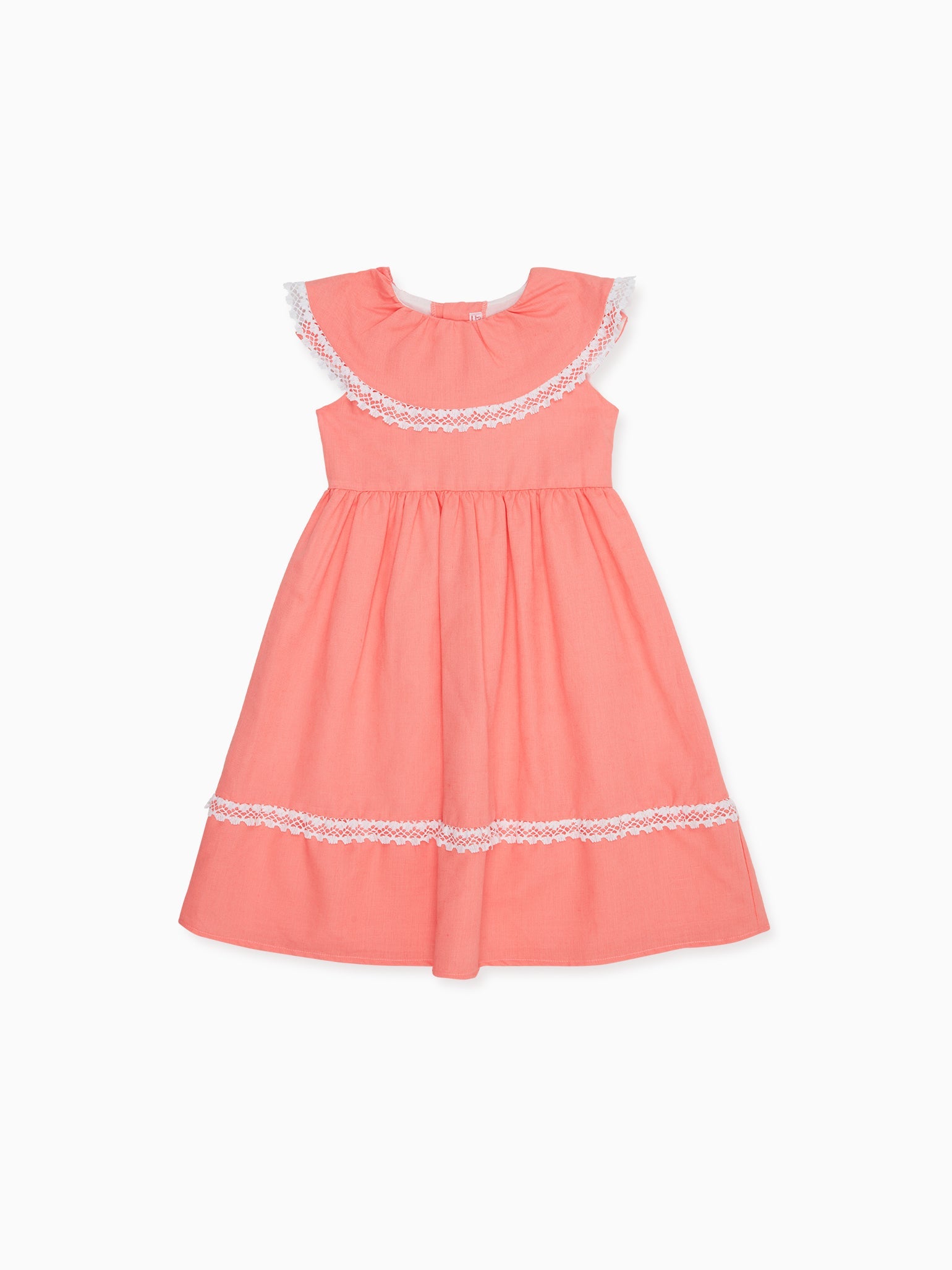 Coral Celestia Girl Fit And Flare Dress