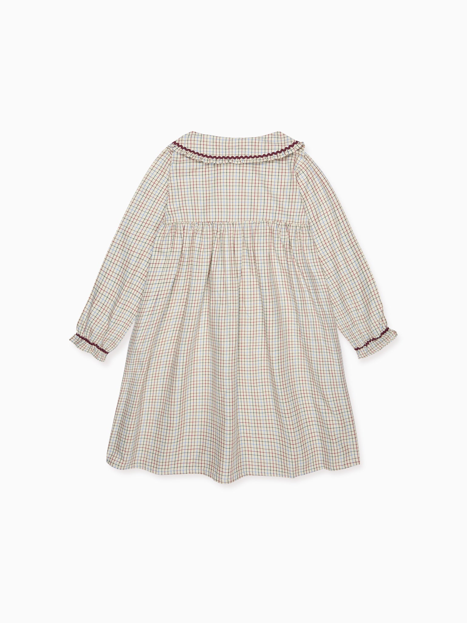 Ivory Check Clia Girl Nightgown