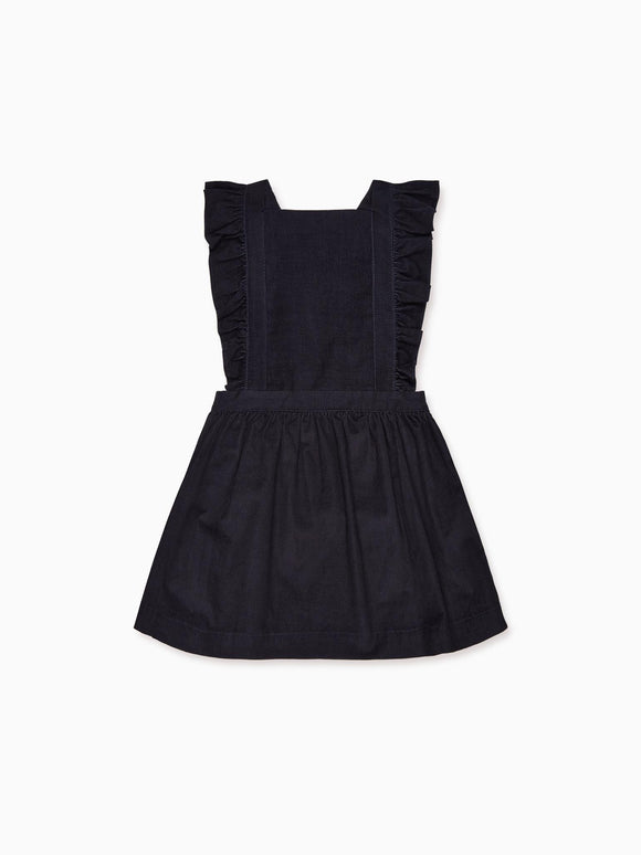 Navy Cora Corduroy Girl Pinafore Skirt