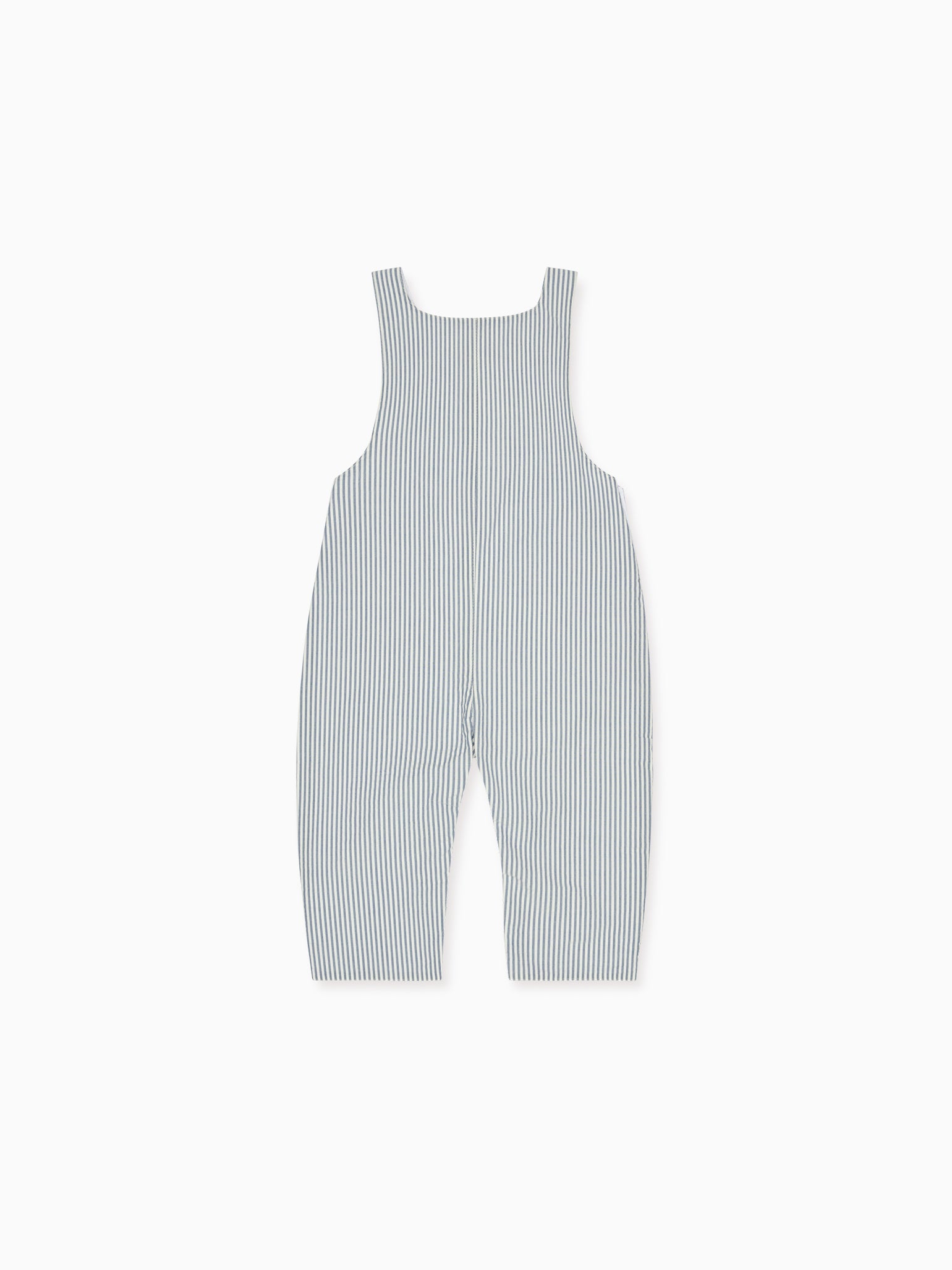 Navy Stripe Coroza Baby Dungarees