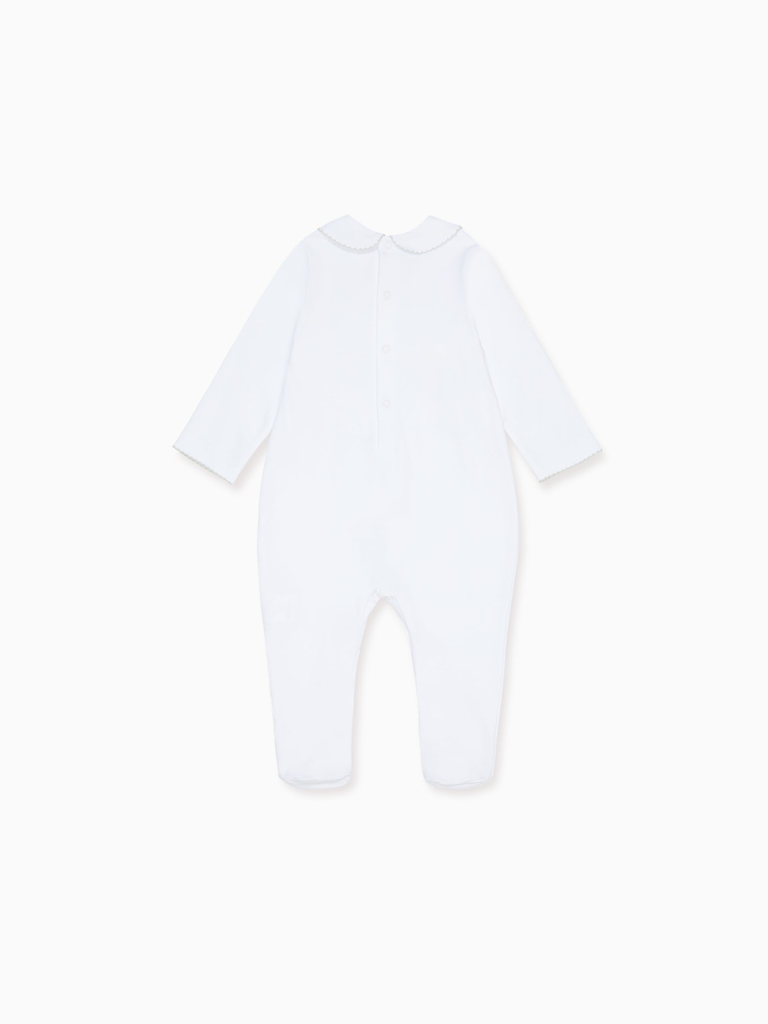 White Dali Baby Smock Sleepsuit