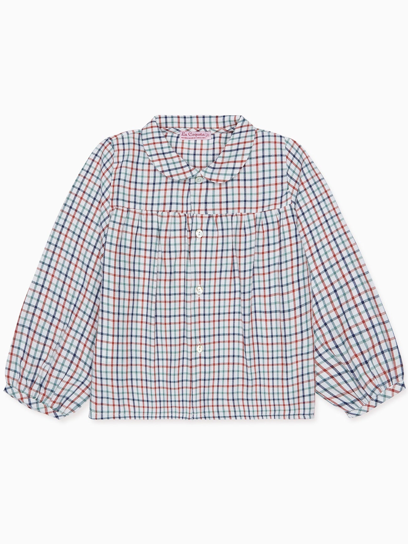 Ivory Check Dante Long Sleeve Baby Shirt