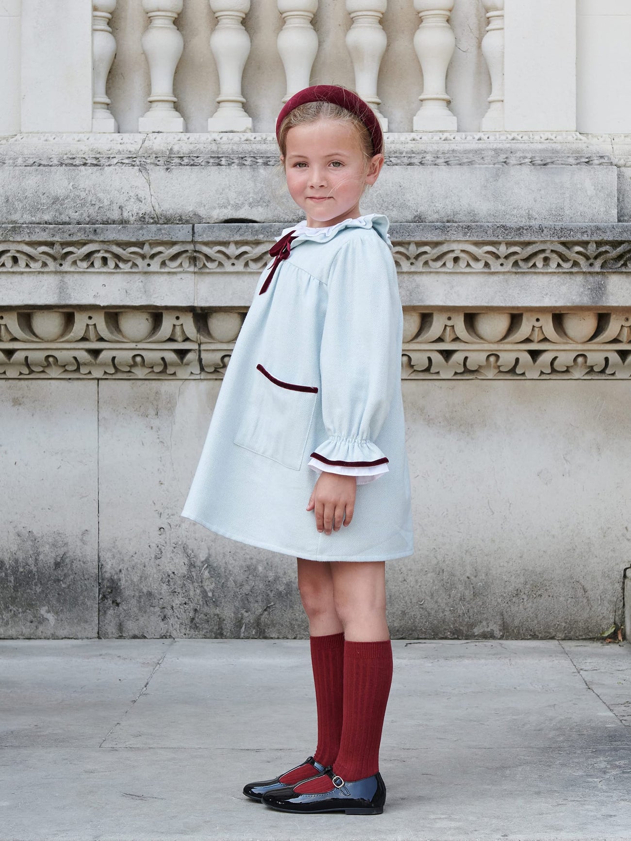 Blue Delia Girl Empire Dress