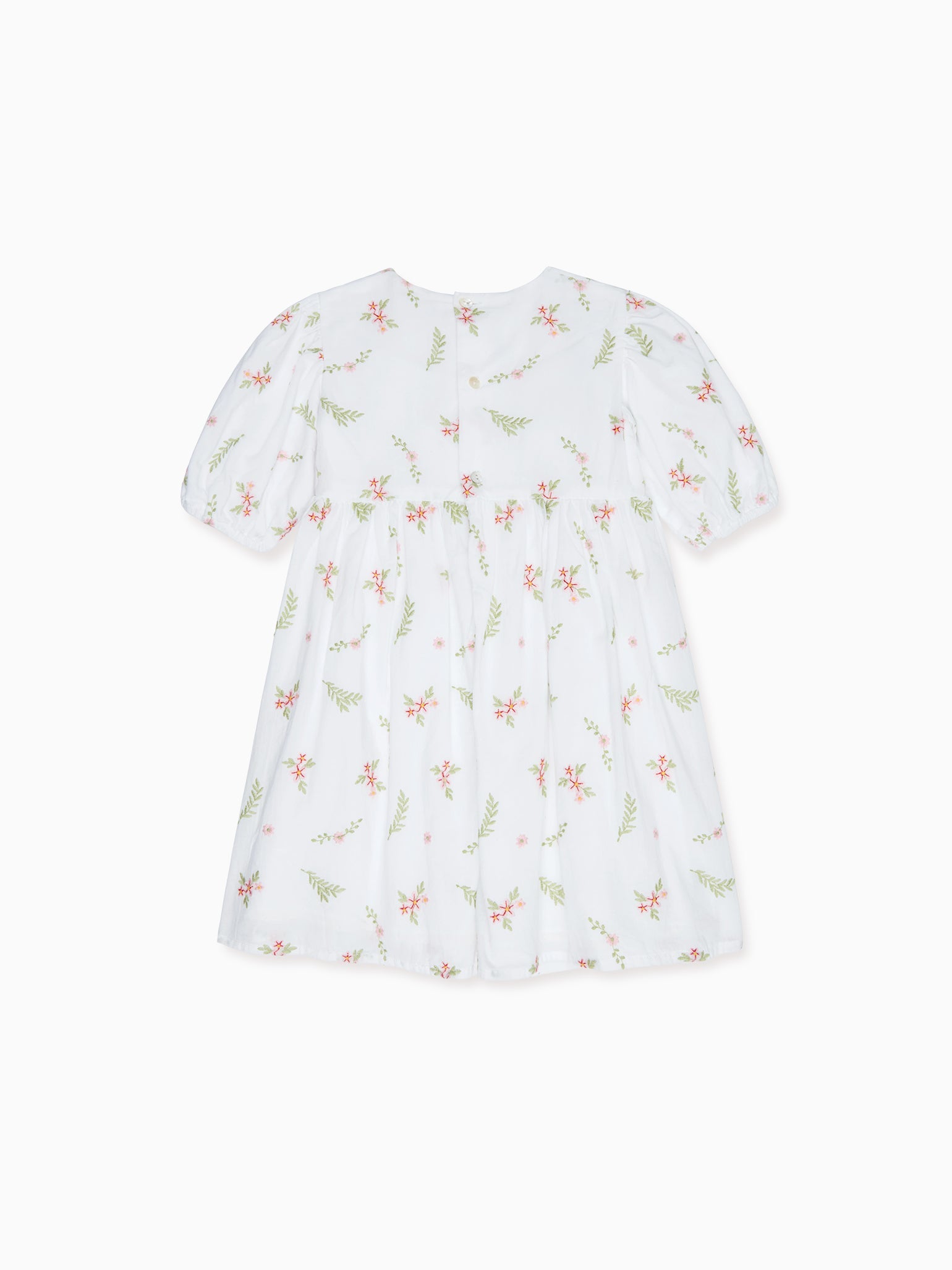 Ivory Floral Dora Girl Embroidered Dress