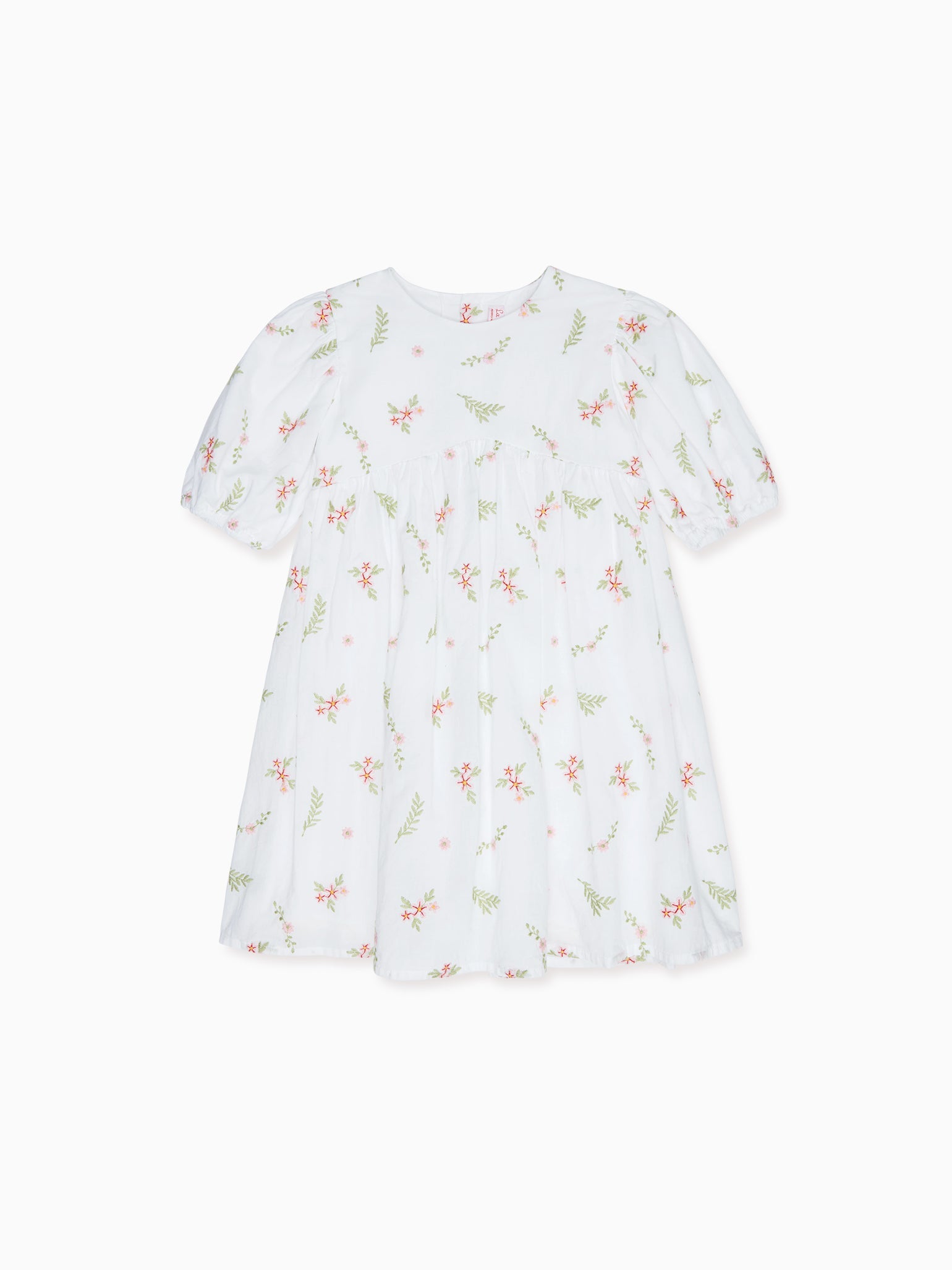 Ivory Floral Dora Girl Embroidered Dress