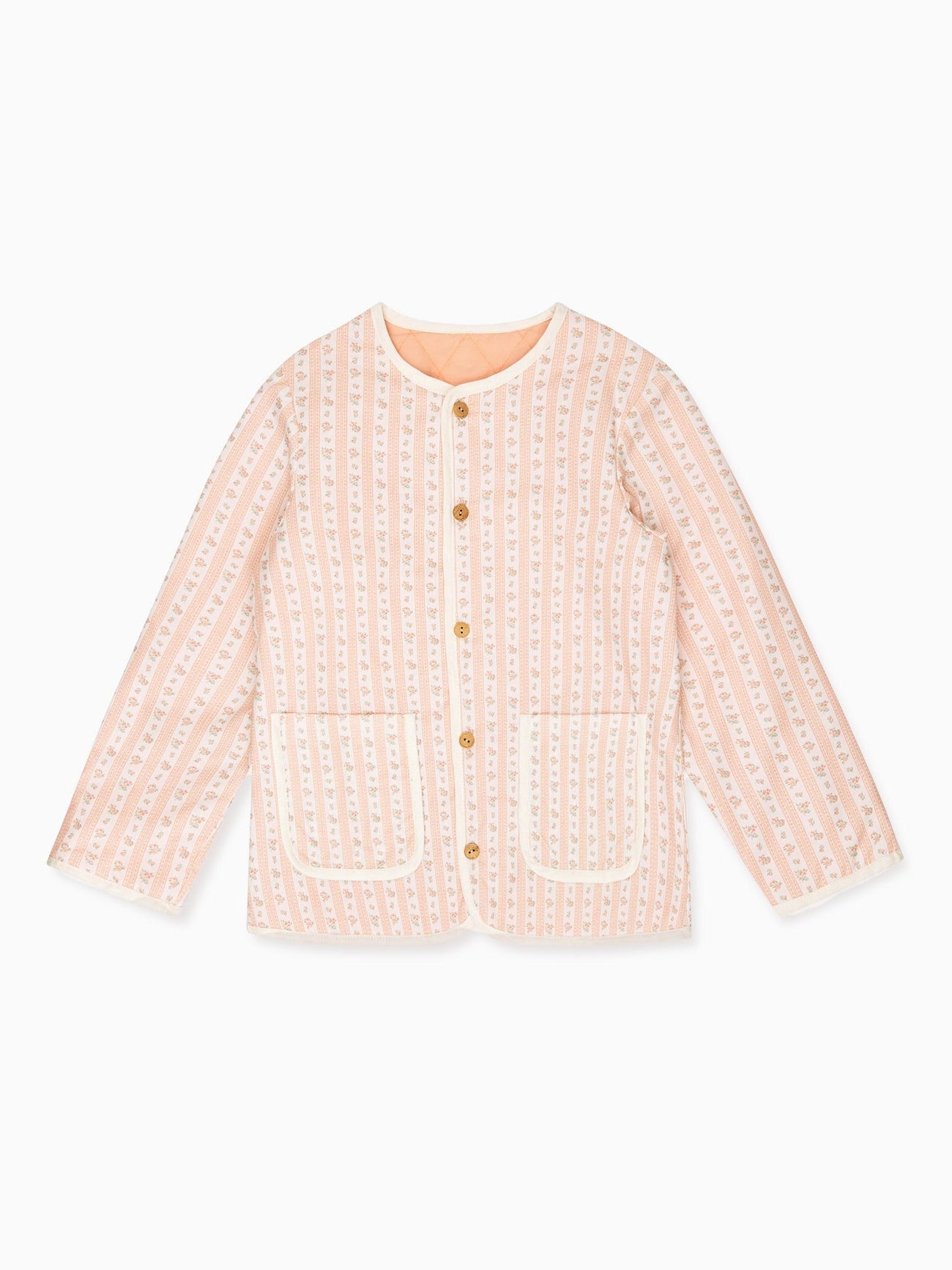 Pink Floral Stripe Reversible Dorothy Girl Jacket