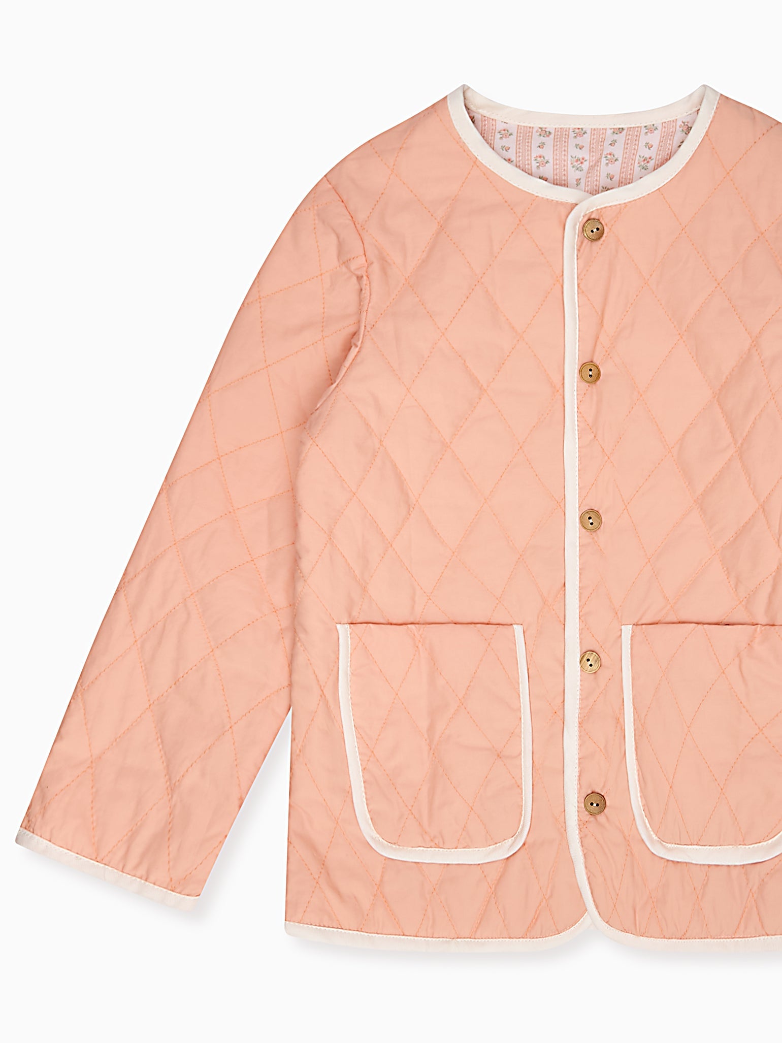 Pink Floral Stripe Dorothy Girl Jacket