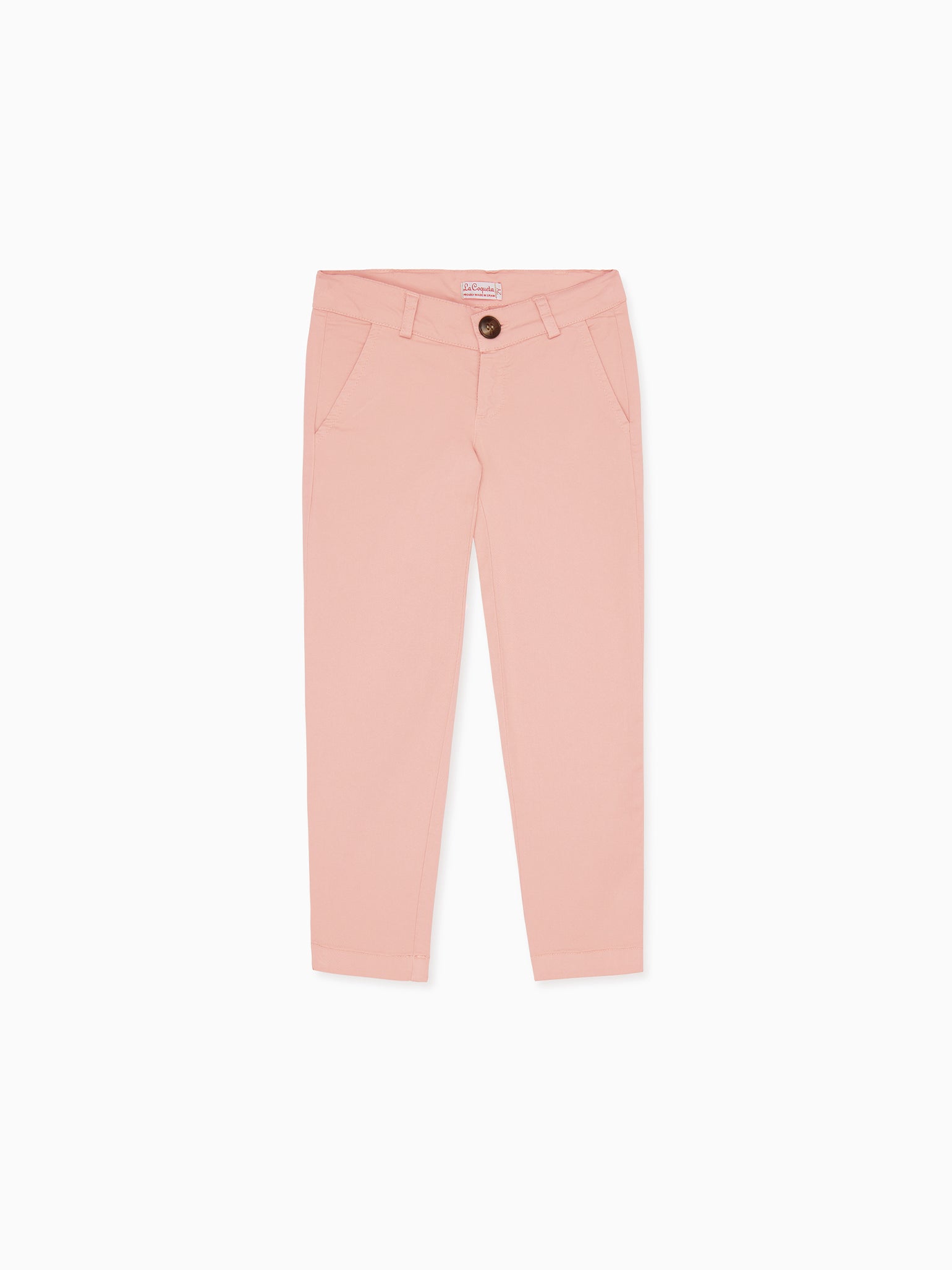 Dusty Pink Elio Boy Cotton Chinos