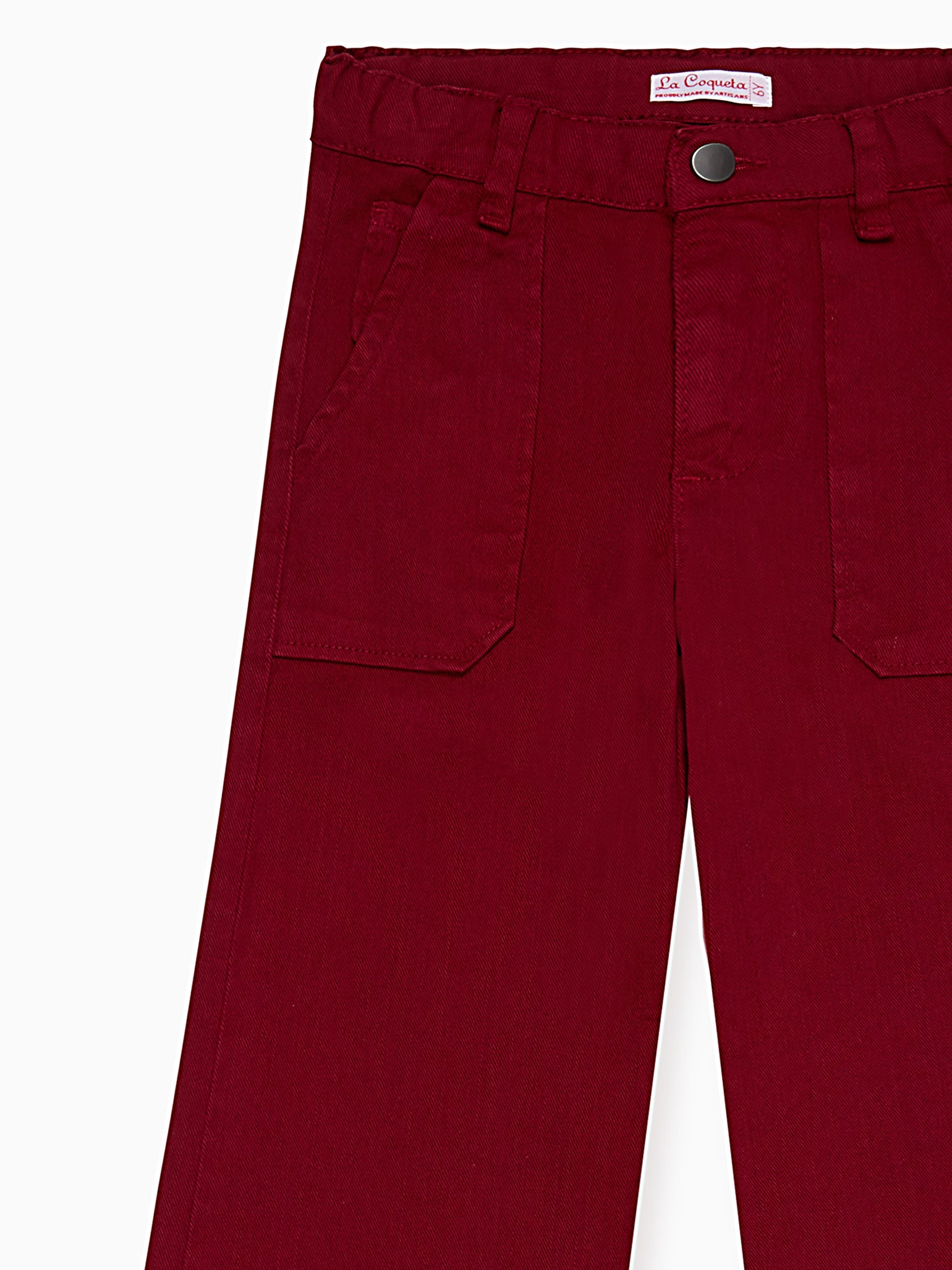 Burgundy Enola Girl Wide Leg Jeans
