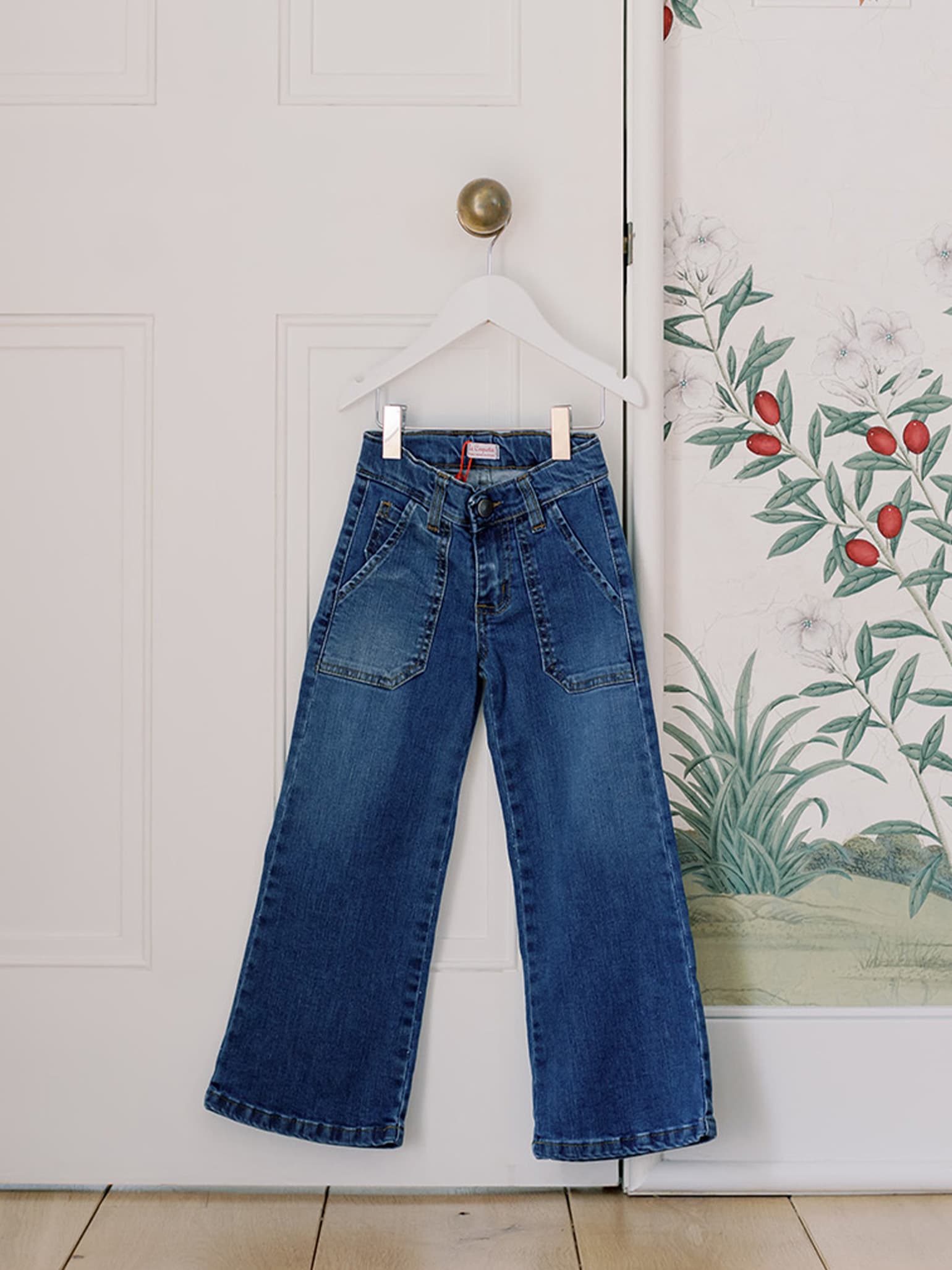 Blue Denim Enola Girl Wide Leg Jeans