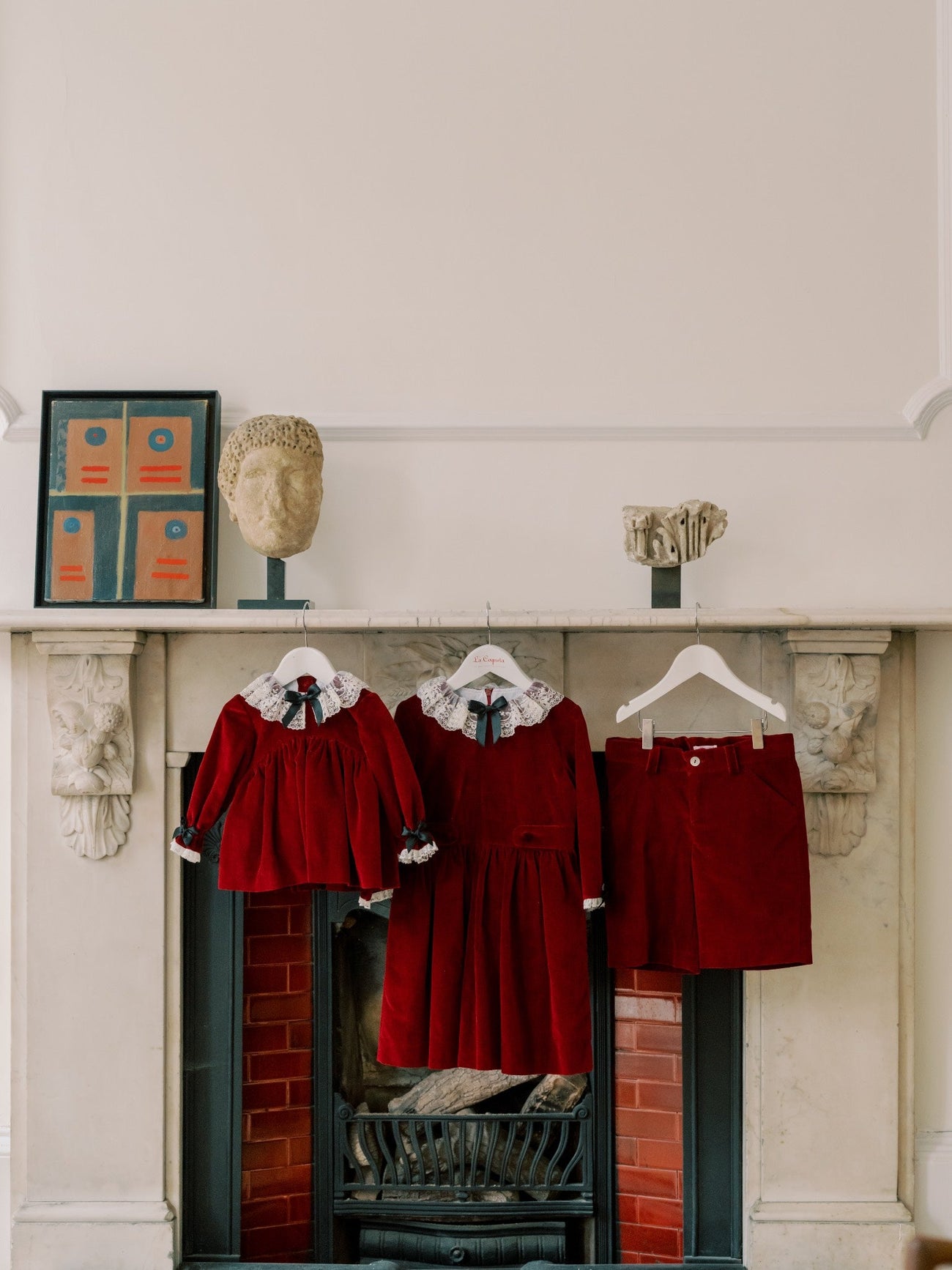 Burgundy Lucas Velvet Boy Shorts