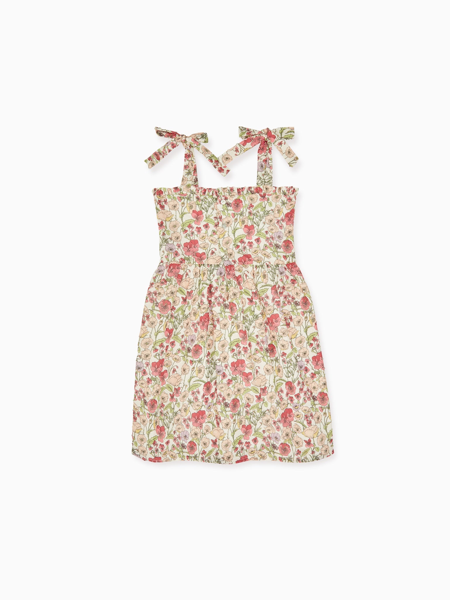 Pink Poppies Evelia Girl Smock Dress