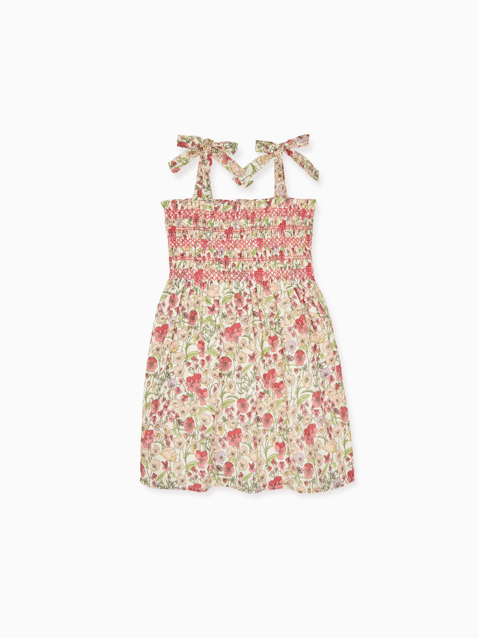 Pink Poppies Evelia Girl Smock Dress