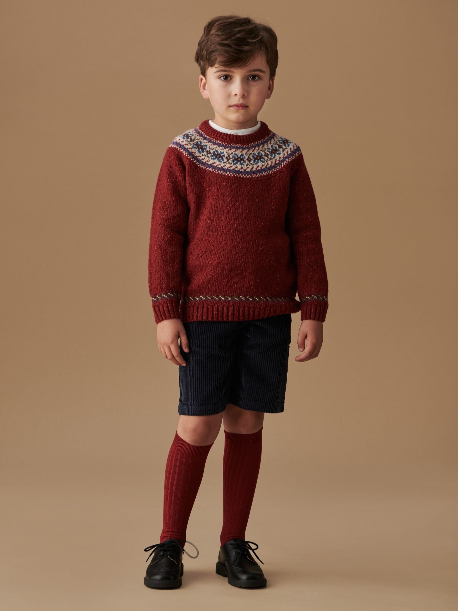 Navy Lucas Corduroy Boy Shorts