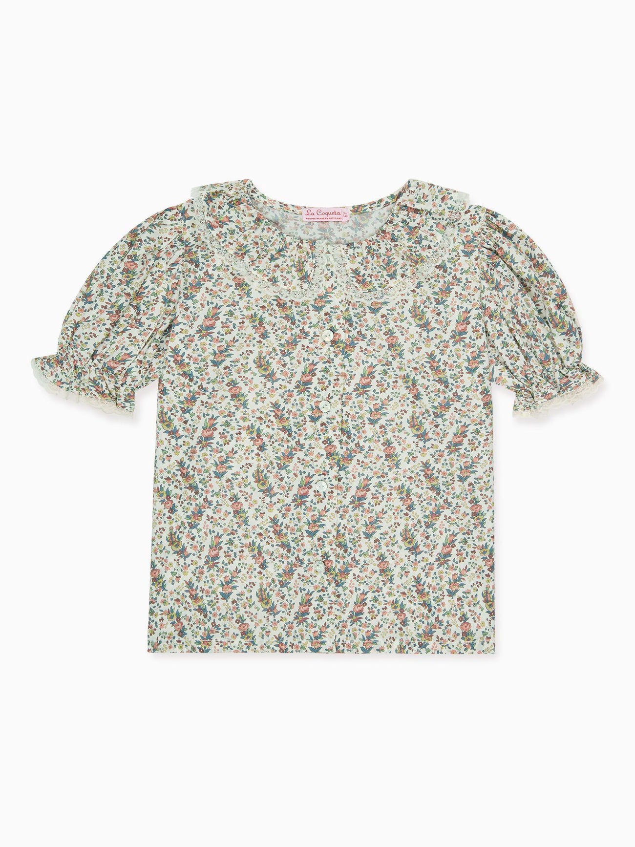 Ivory Floral Faustina Liberty Girl Shirt