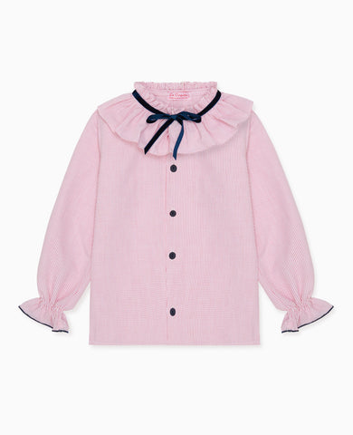 Red Check Felixa Girl Long Sleeve Shirt