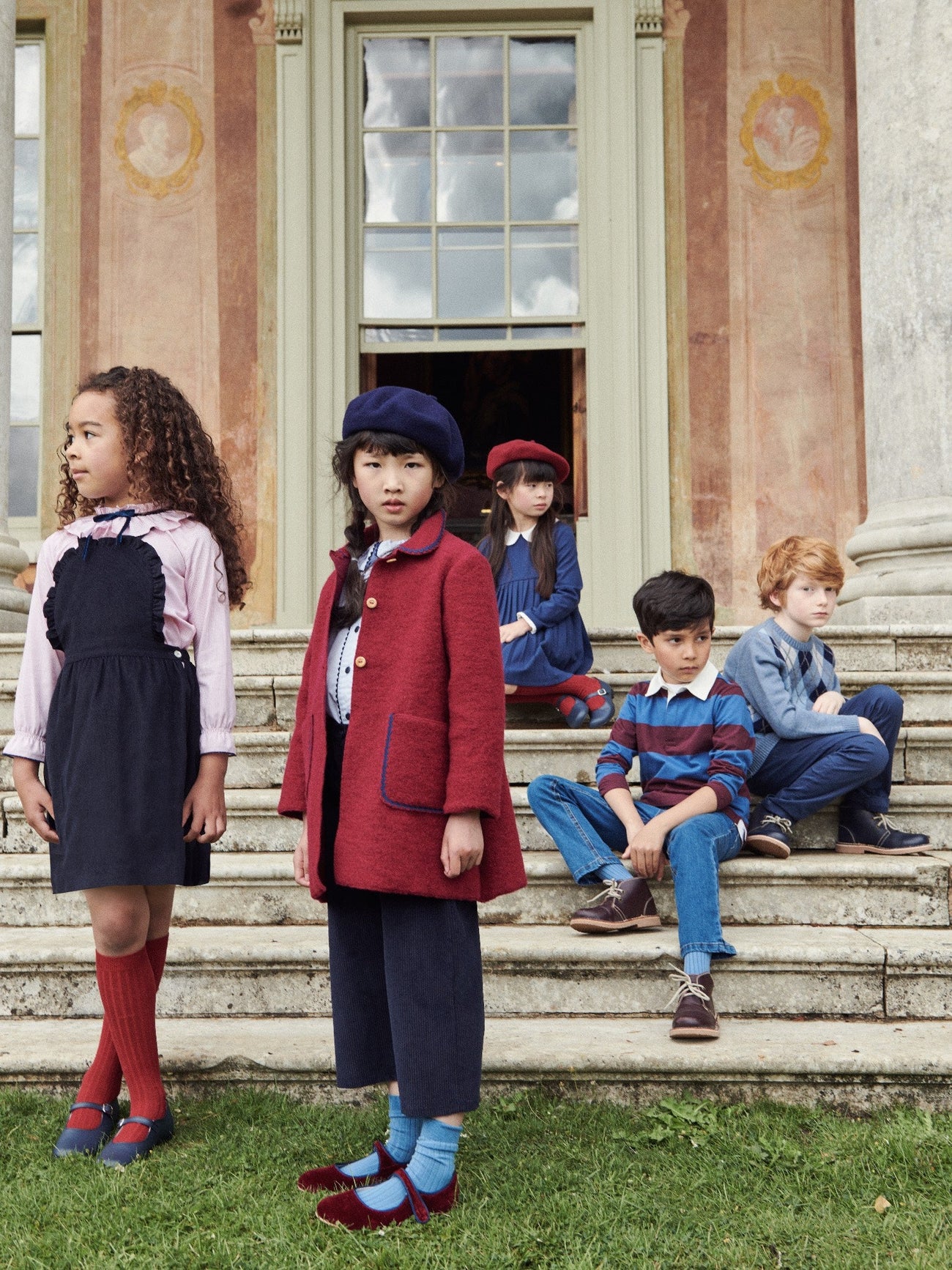 Red Check Felixa Girl Long Sleeve Shirt