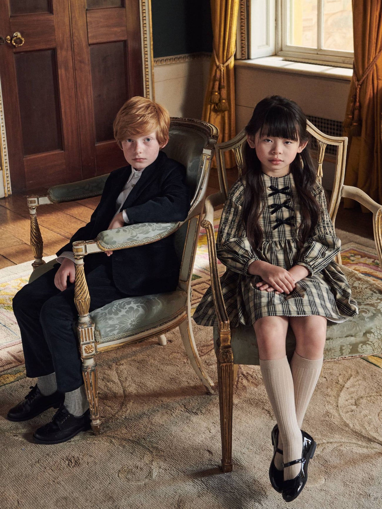 Black Elio Velvet Boy Trousers