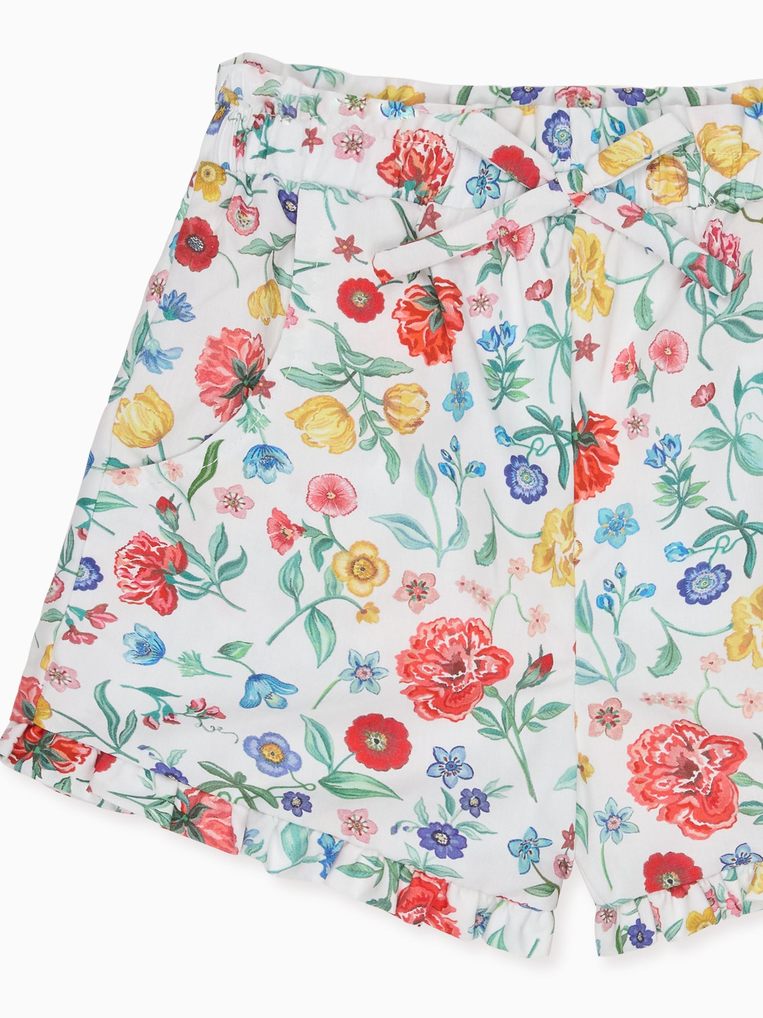 Ivory Rose Flores Cotton Girl Shorts