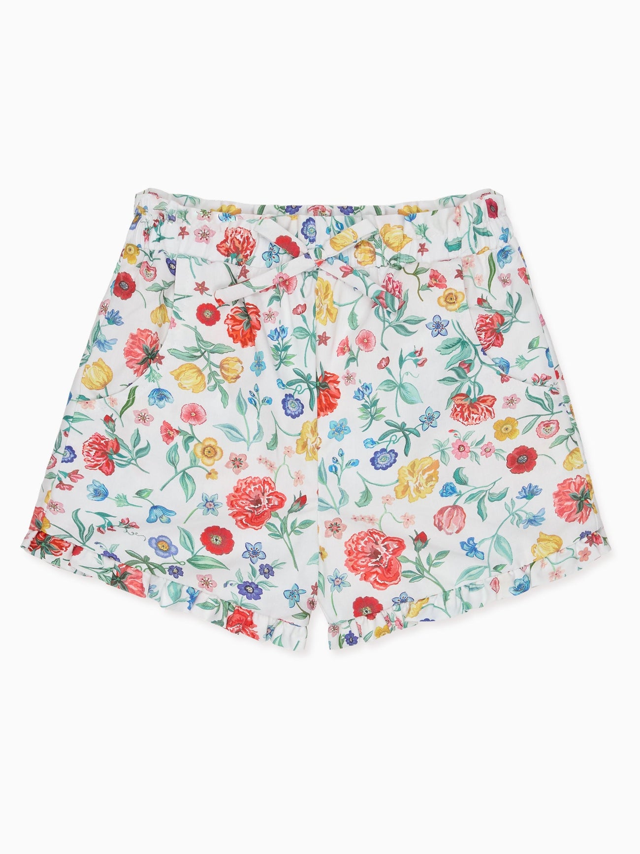 Ivory Rose Flores Cotton Girl Shorts