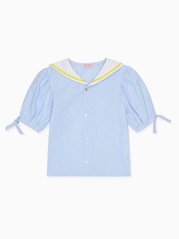 Blue Stripe Georgina Girl Shirt