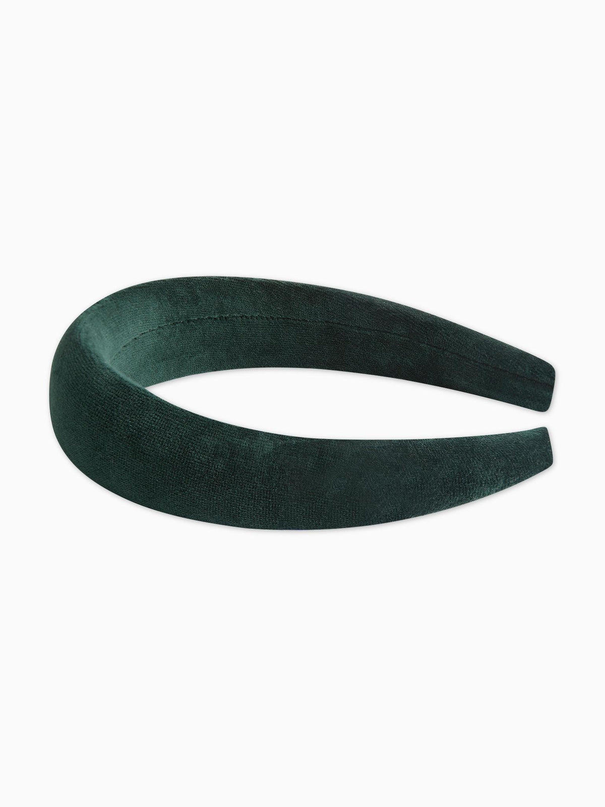 Dark Green Girl Velvet Wide Headband