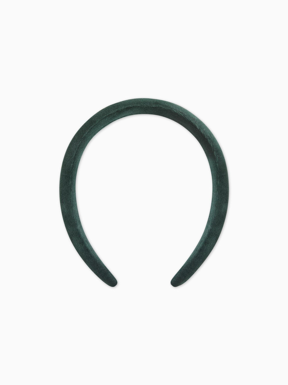 Dark Green Girl Velvet Wide Headband