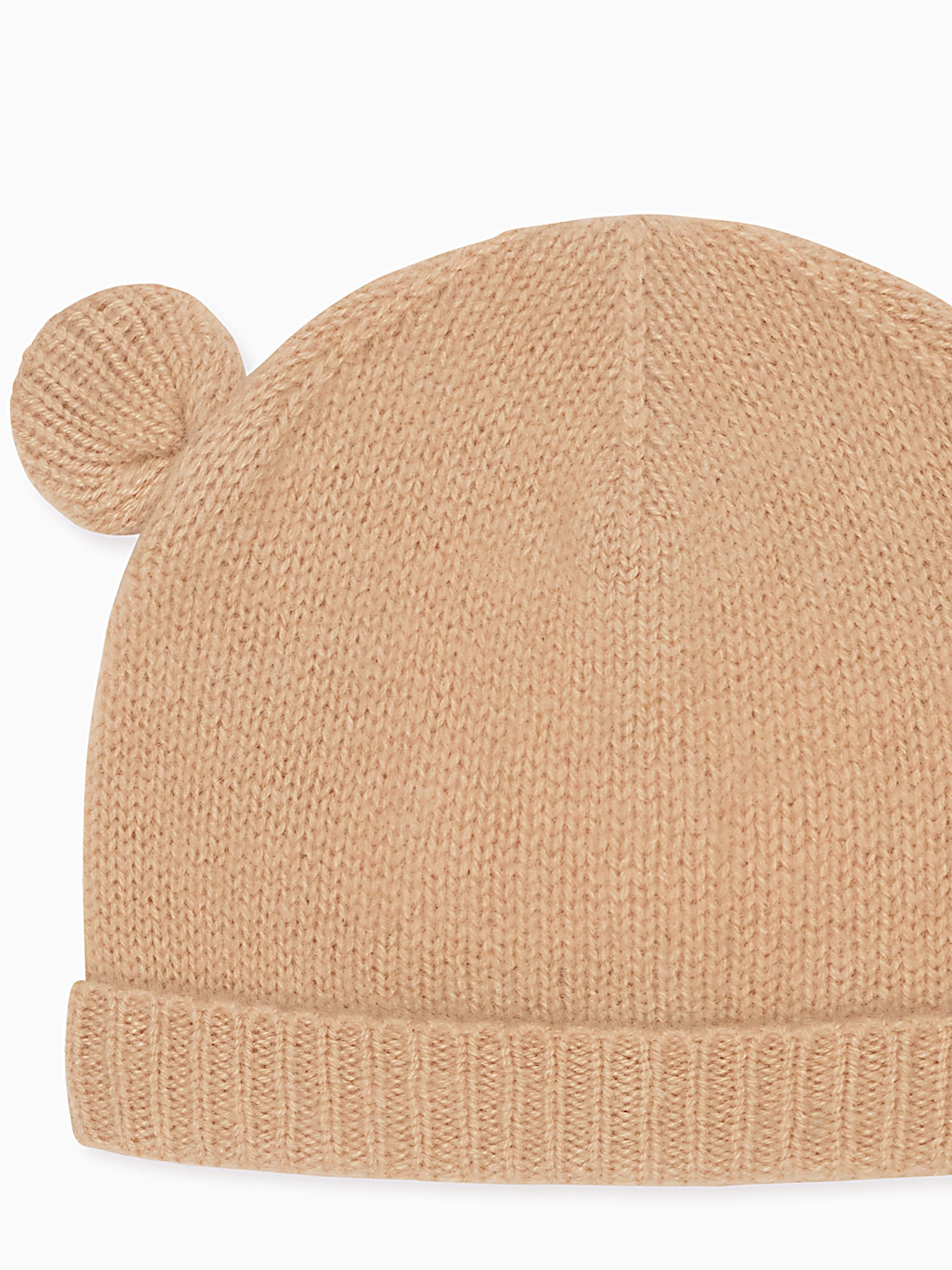 Camel Melange Gloria Cashmere Baby Hat
