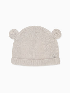 Soft Grey Gloria Cashmere Baby Hat
