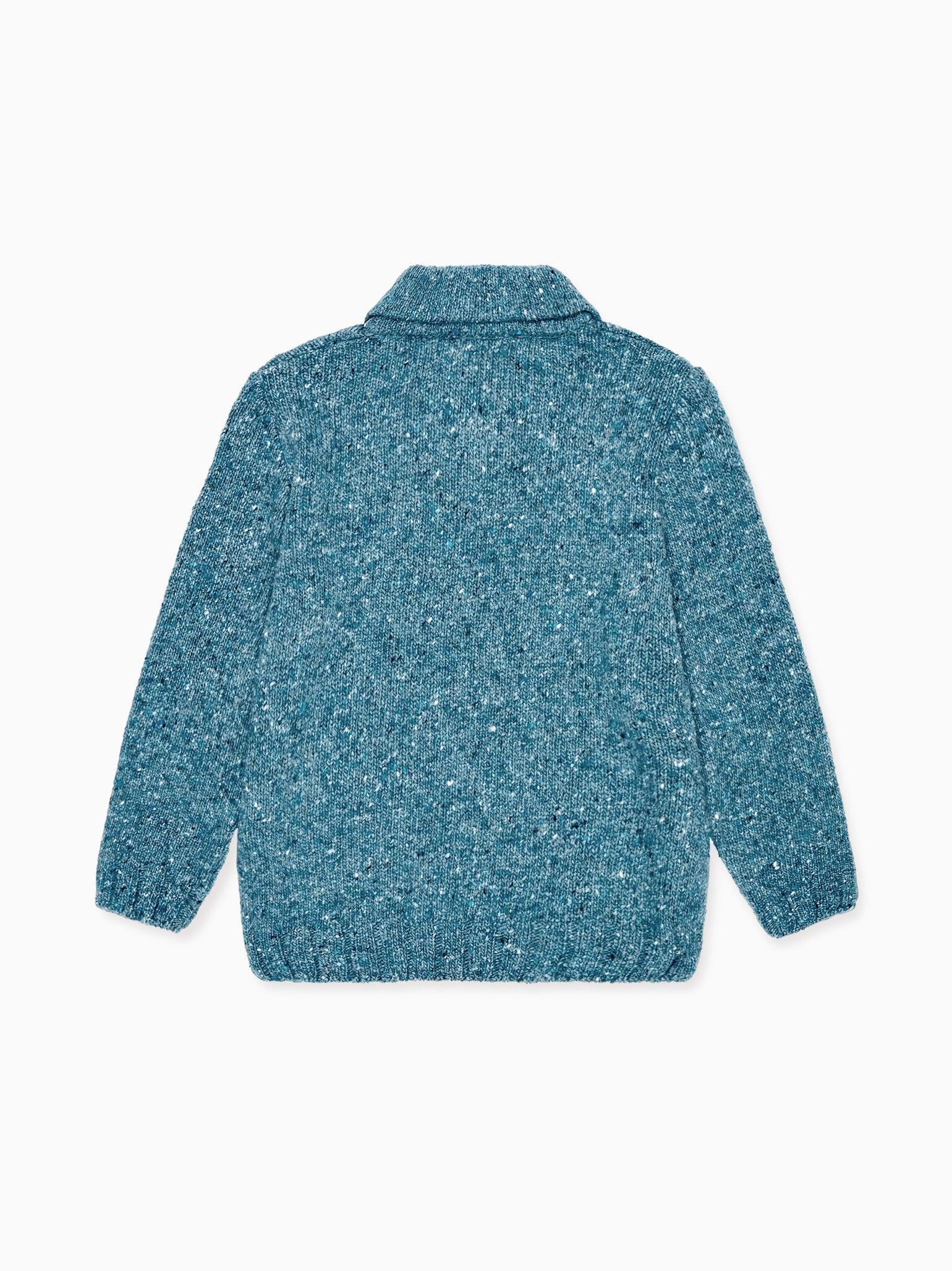 Blue Goyo Merino Boy Jumper