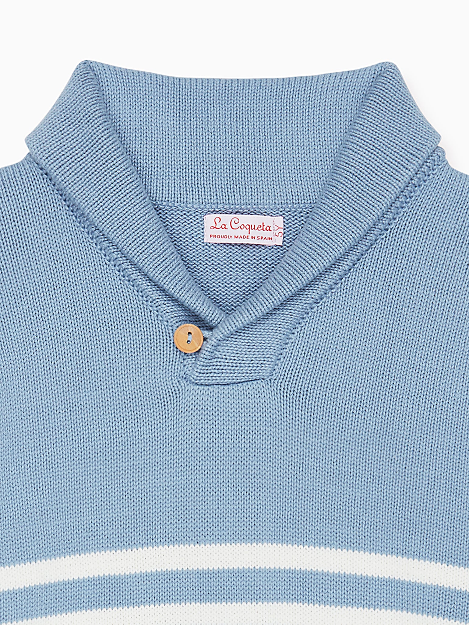 Blue Stripe Goyo Boy Cotton Jumper