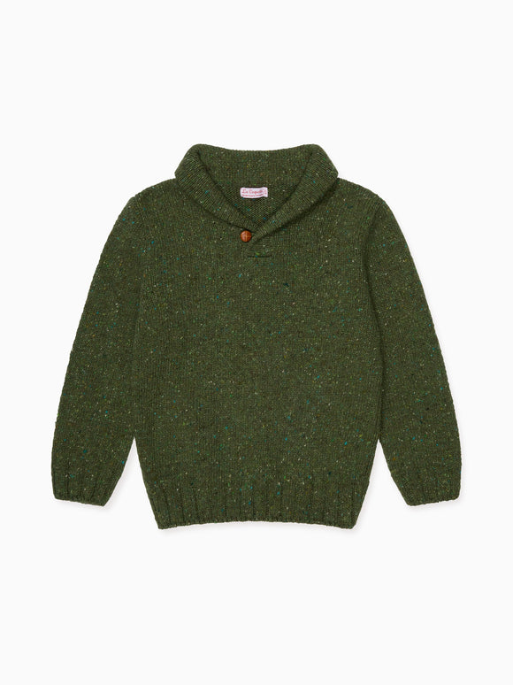 Olive Green Goyo Merino Boy Jumper