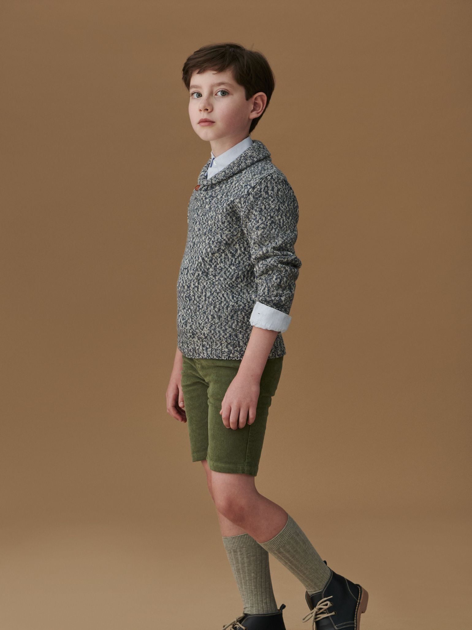 Blue Goyo Merino Boy Jumper