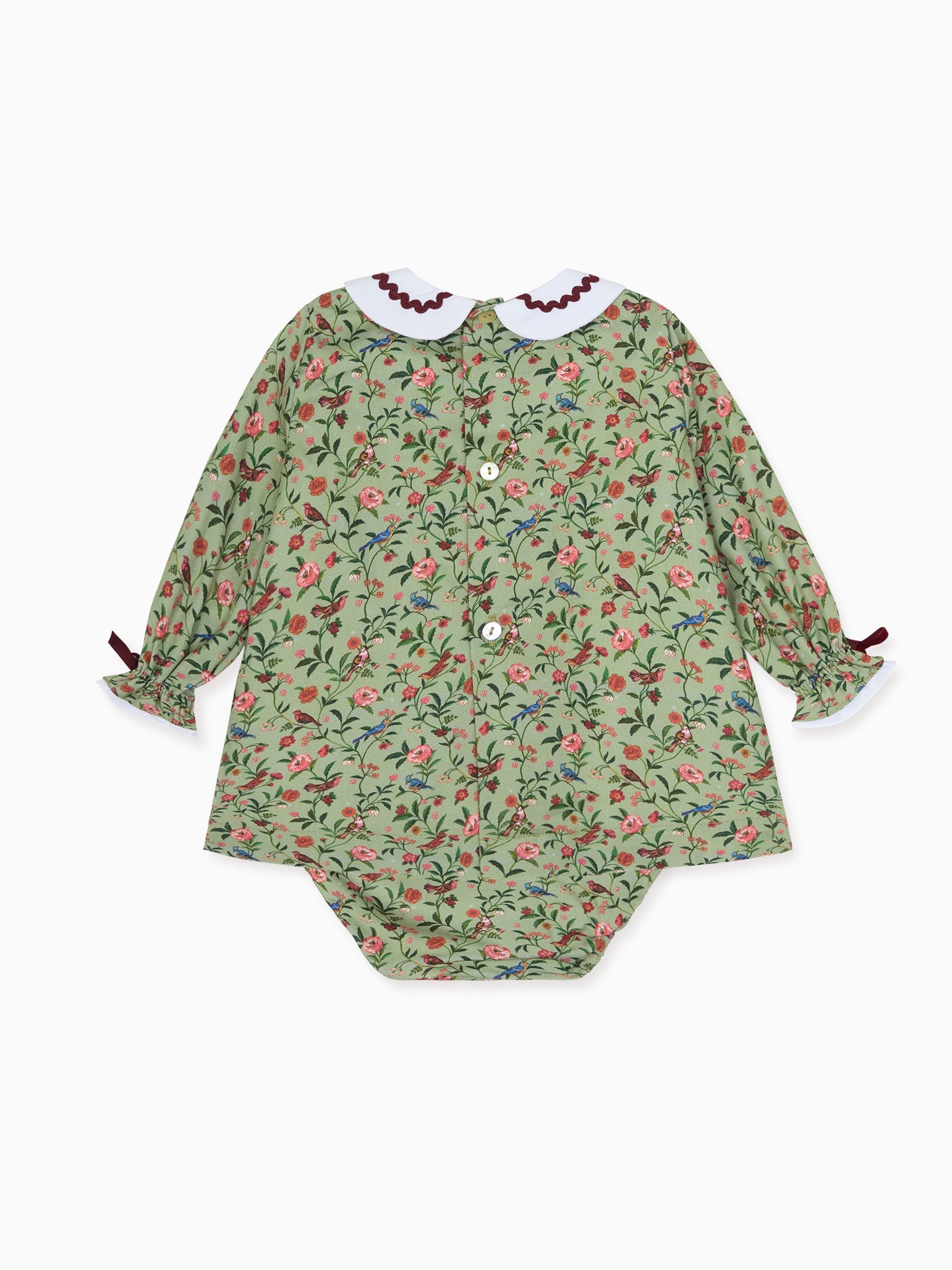 Sage Bird Floral Granada Baby Girl Set
