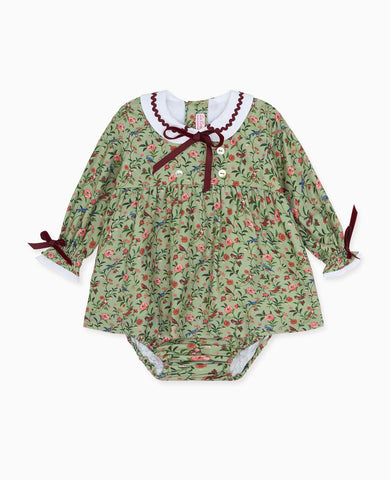 Sage Bird Floral Granada Baby Girl Set