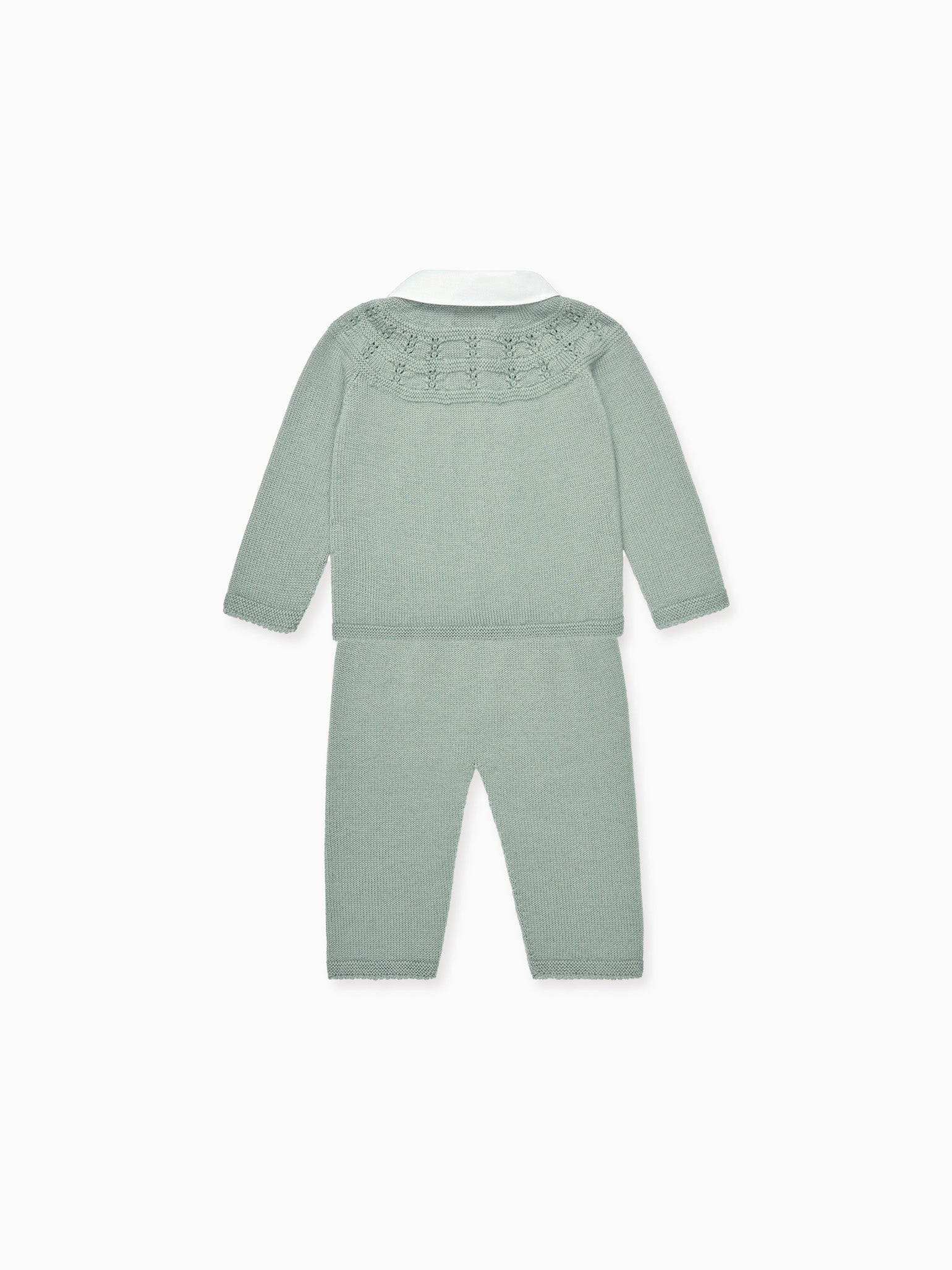 Sage Halo Merino Baby Knitted Gift Box Set