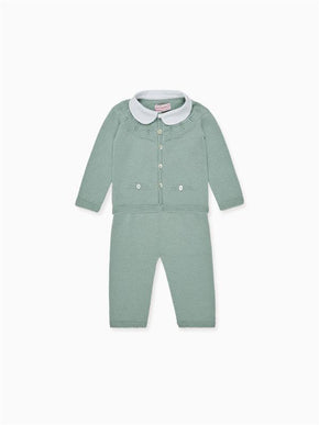 Sage Halo Merino Baby Knitted Set