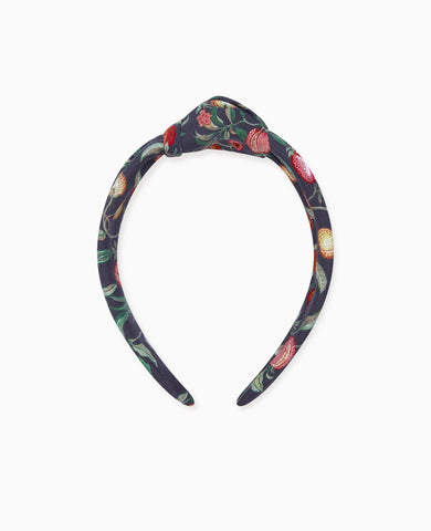 Black Pomegranate Girl Top Knot Hairband