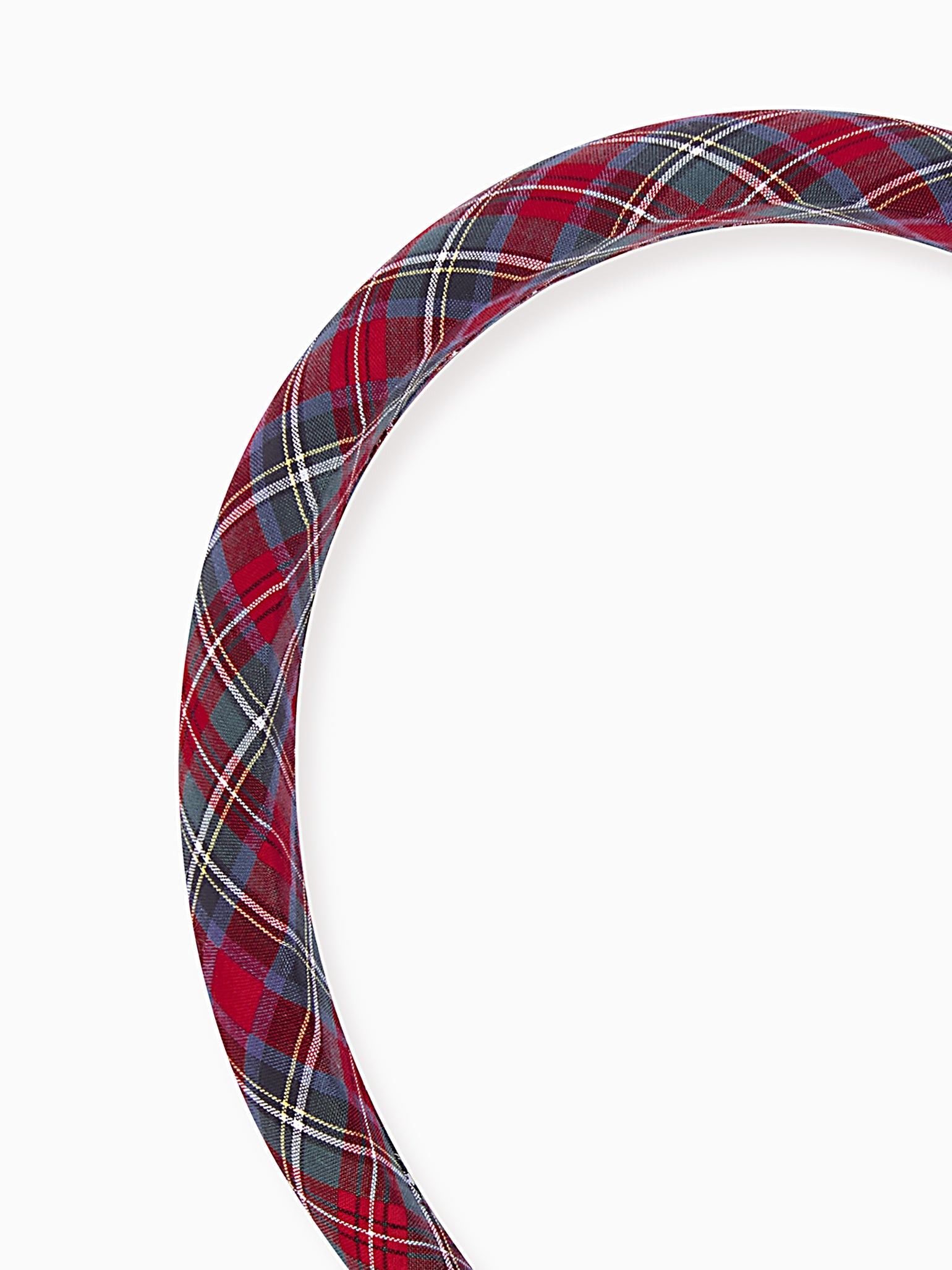 Red Tartan Girl Wide Hairband