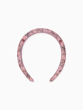 Dusty Pink Floral Girl Wide Hairband