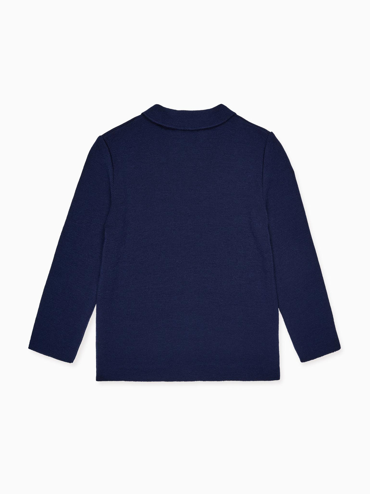Navy Hector Merino Boy Cardigan
