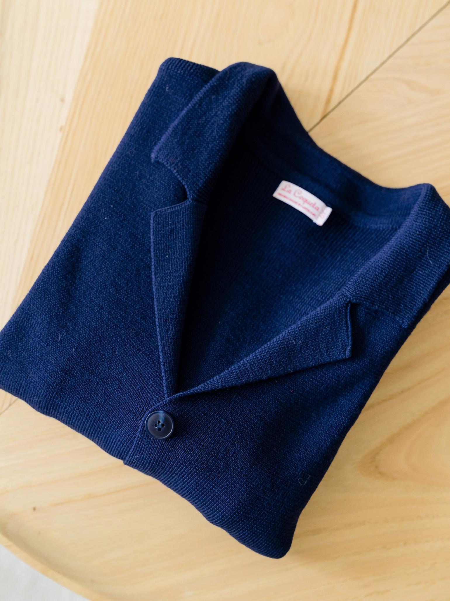 Navy Hector Merino Boy Cardigan