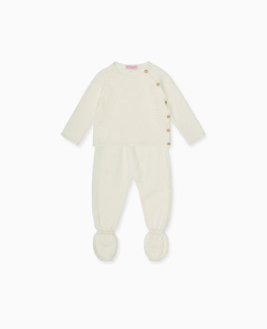 Ivory Irie Merino Baby Knitted Set