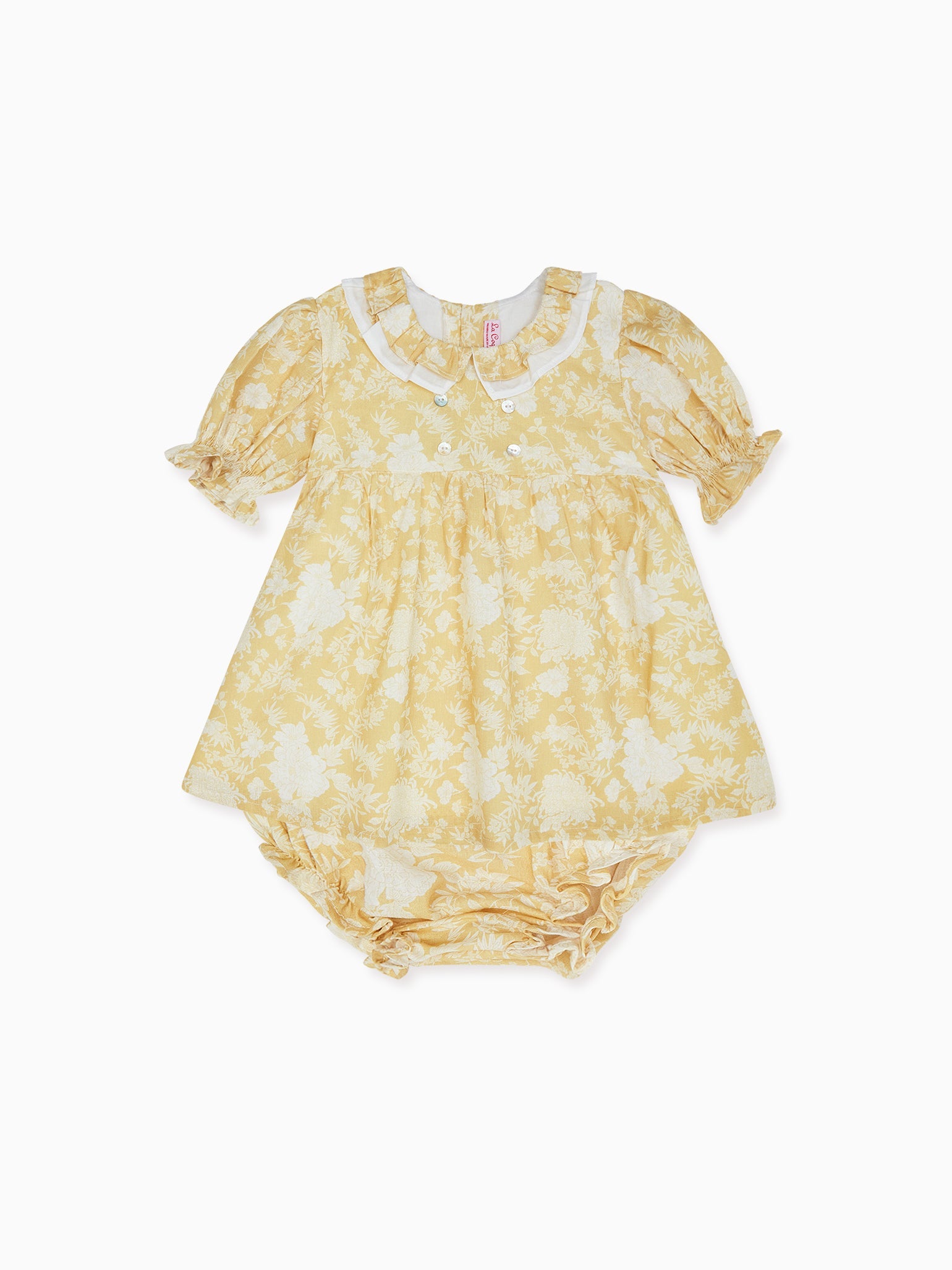 Yellow Floral Izara Baby Girl Set