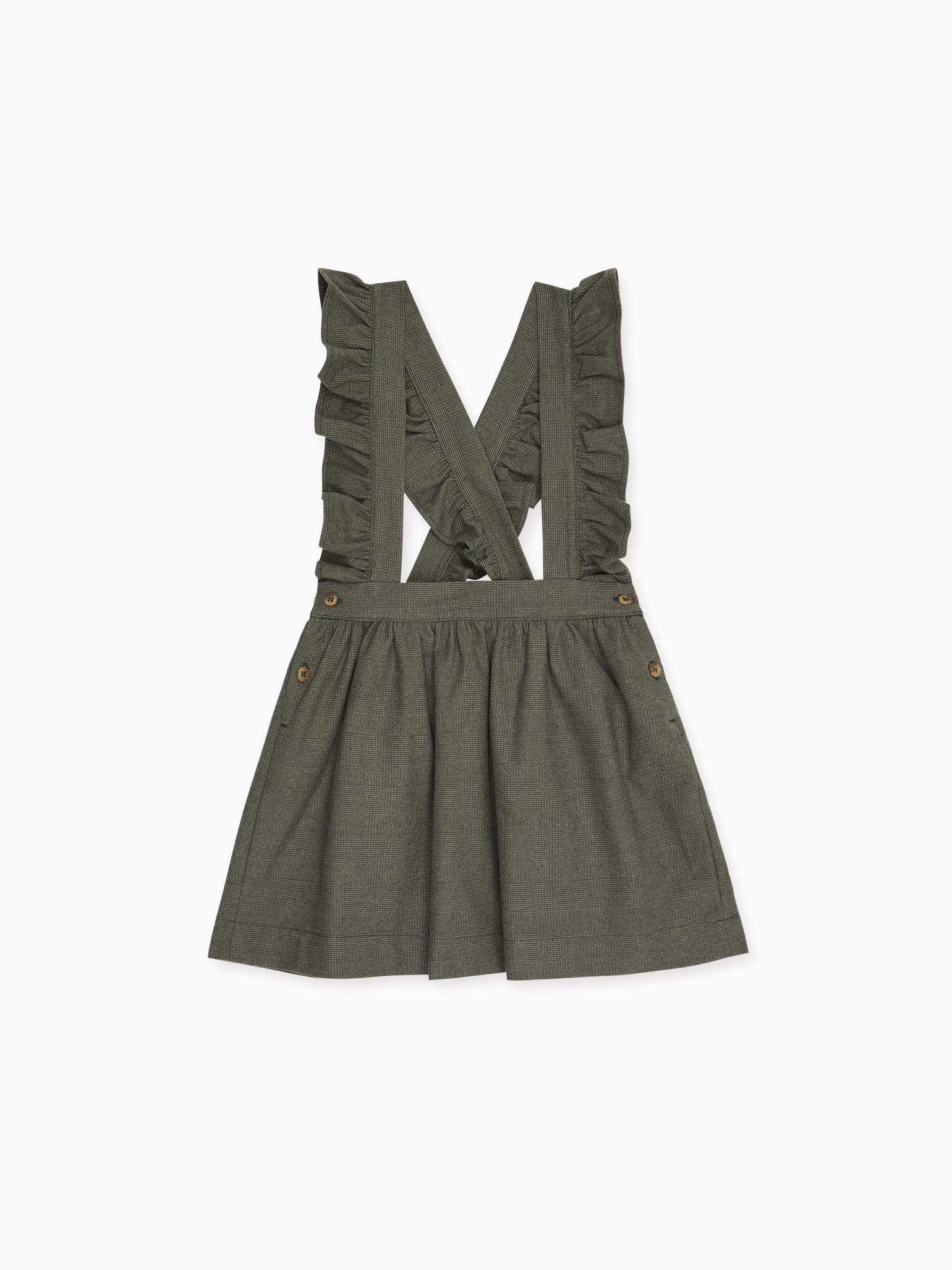 Oliva Check Girl Pinafore Skirt