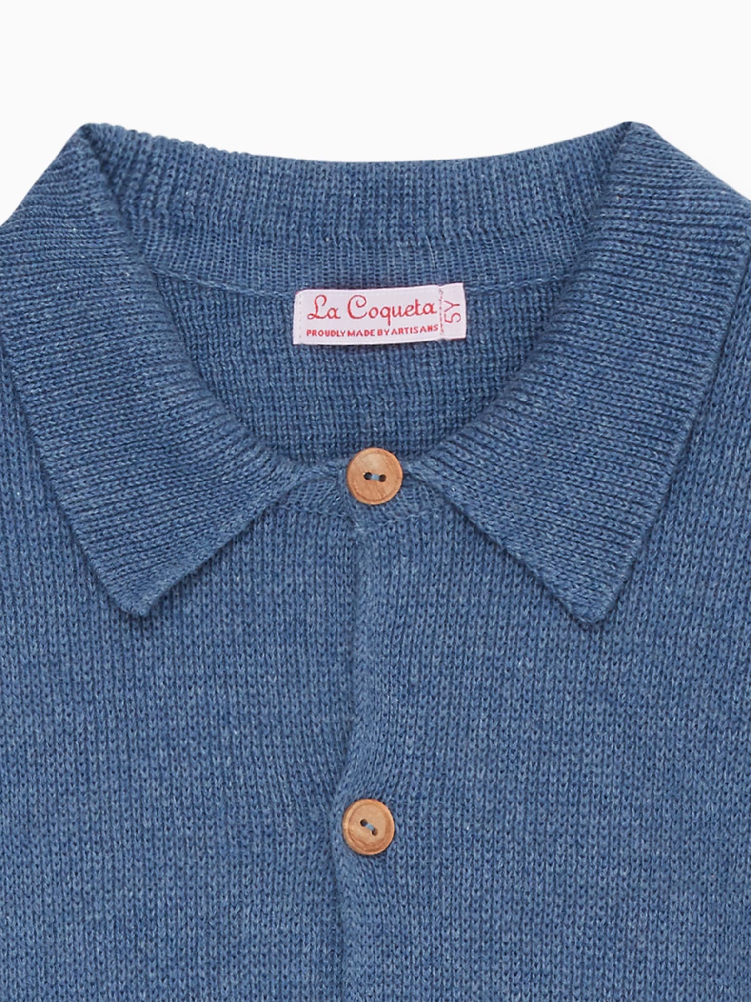 Dusty Blue Jorge Boy Cotton Cardigan