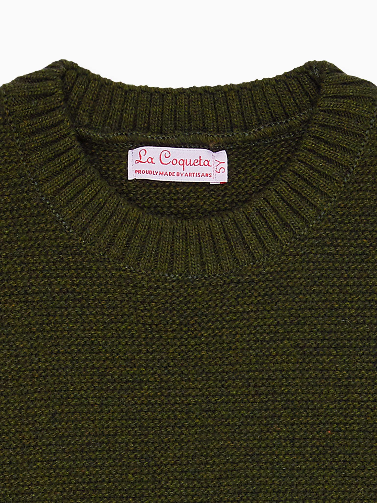 Olive Kentia Merino Boy Sleeveless Jumper